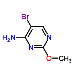 4-氨基-5-溴-2-甲氧基嘧啶结构式