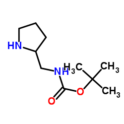 2-Boc-氨甲基吡咯烷结构式