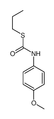 S-propyl N-(4-methoxyphenyl)carbamothioate结构式