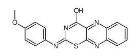 2-(4-methoxyanilino)-[1,3]thiazino[5,6-b]quinoxalin-4-one结构式