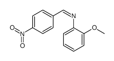 N-(2-methoxyphenyl)-1-(4-nitrophenyl)methanimine结构式
