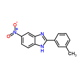 2-(3-Methylphenyl)-5-nitro-1H-benzimidazole结构式