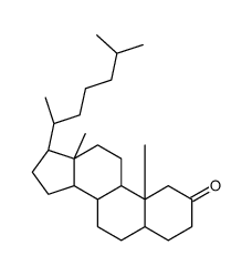 (8R,9S,10S,13R,14S,17R)-10,13-dimethyl-17-[(2R)-6-methylheptan-2-yl]-1,3,4,5,6,7,8,9,11,12,14,15,16,17-tetradecahydrocyclopenta[a]phenanthren-2-one结构式
