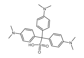 tris-(4-dimethylamino-phenyl)-methanesulfonic acid结构式