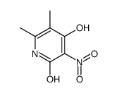 4-羟基-5,6-二甲基-3-硝基吡啶-2(1h)-酮结构式