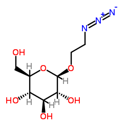 2-叠氮乙基-β-D-吡喃葡萄糖苷结构式