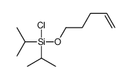 chloro-pent-4-enoxy-di(propan-2-yl)silane结构式