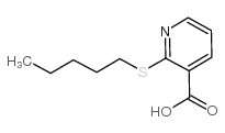 2-pentylsulfanylpyridine-3-carboxylic acid Structure