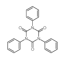 1,3,5-Triphenyl-s-triazine-2,4,6(1H, 3H,5H)-trione结构式