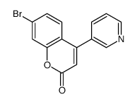 7-bromo-4-pyridin-3-ylchromen-2-one Structure