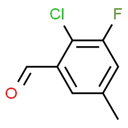 2-Chloro-3-fluoro-5-methylbenzaldehyde Structure