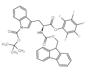 Fmoc-Nin-Boc-L-色氨酸五氟苯基酯结构式