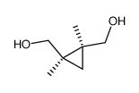 cis-1,2-Dimethyl-1,2-bis-hydroxy-methyl-cyclopropan结构式