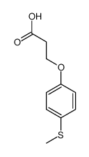 3-[4-(METHYLTHIO)PHENOXY]PROPIONIC ACID Structure