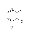 3,4-dichloro-2-ethylpyridine Structure