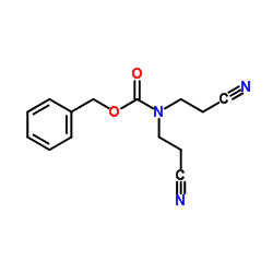 Benzyl bis(2-cyanoethyl)carbamate结构式