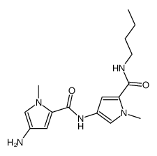 N-butyl-1-methyl-4-(4-amino-1-methylpyrrole-2-carboxamido)pyrrole-2-carboxamide结构式