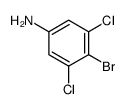 4-溴-3,5-二氯苯胺结构式