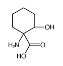 Cyclohexanecarboxylic acid, 1-amino-2-hydroxy-, (1R,2S)- (9CI) Structure