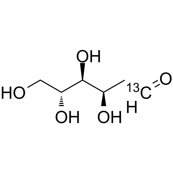 2-脱氧-D-[1-13C]葡萄糖结构式