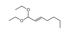 1,1-Diethoxyhept-2-ene结构式
