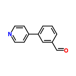 4-(3-甲酰基苯基)吡啶结构式