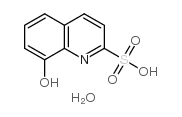 8-hydroxyquinoline-2-sulfonic acid,hydrate Structure