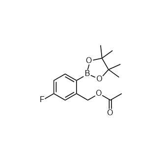 5-Fluoro-2-(4,4,5,5-tetramethyl-1,3,2-dioxaborolan-2-yl)benzylAcetate Structure