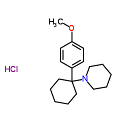 1-(1-(4-甲氧基苯基)环己基)哌啶盐酸盐结构式