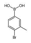 (4-Bromo-3-methylphenyl)boronic acid Structure