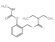 Carbamodithioic acid,diethyl-, [2-[[(methylamino)carbonyl]oxy]phenyl]methyl ester (9CI)结构式