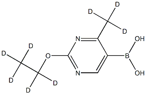 (2-(ethoxy-d5)-4-(methyl-d3)pyrimidin-5-yl)boronic acid Structure