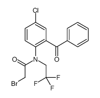 N-(2-benzoyl-4-chlorophenyl)-2-bromo-N-(2,2,2-trifluoroethyl)acetamide结构式