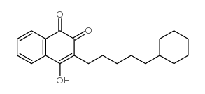 1,4-Naphthalenedione,2-(5-cyclohexylpentyl)-3-hydroxy- Structure