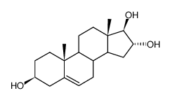 5-Androsten-3beta,16alpha,17alpha-triol Structure