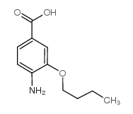 3-butoxy-4-aminobenzoic acid Structure