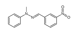 3-nitro-benzaldehyde-(methyl-phenyl-hydrazone) Structure