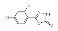 5-(2,4-二氯苯基)-1,3,4-噁二唑-2(3h)-酮结构式