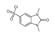 1,3-二甲基-2-氧代-2,3-二氢-1H-1,3-苯并二唑-5-磺酰氯结构式