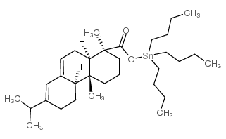 tributylstannyl (1R,4aR,4bR,10aR)-1,4a-dimethyl-7-propan-2-yl-2,3,4,4b,5,6,10,10a-octahydrophenanthrene-1-carboxylate结构式