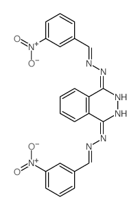 Benzaldehyde, 3-nitro-,1,4-phthalazinediyldihydrazone (9CI)结构式