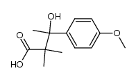 3-hydroxy-3-(4-methoxyphenyl)-2,2-dimethylbutanoic acid结构式