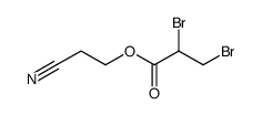 2,3-Dibromo-propionic acid 2-cyano-ethyl ester Structure