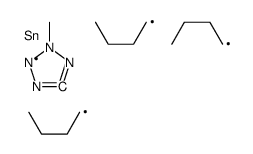 tributyl-(2-methyltetrazol-5-yl)stannane Structure