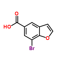 7-bromo-1-benzofuran-5-carboxylic acid Structure