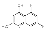 5,7-二氟-4-羟基-2-甲基喹啉结构式