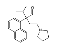 alpha-Isopropyl-alpha-(2-pyrrolidinoethyl)-1-naphthaleneacetaldehyde structure