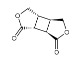 (3aR,3bR,6aR,6bR)-tetrahydrocyclobuta[1,2-c:3,4-c']difuran-1,6(6aH,6bH)-dione结构式