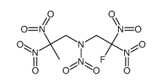 N-(2,2-dinitropropyl)-N-(2-fluoro-2,2-dinitroethyl)nitramide Structure