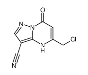 5-(氯甲基)-4,7-二氢-7-氧代吡唑并[1,5-A]嘧啶-3-甲腈结构式